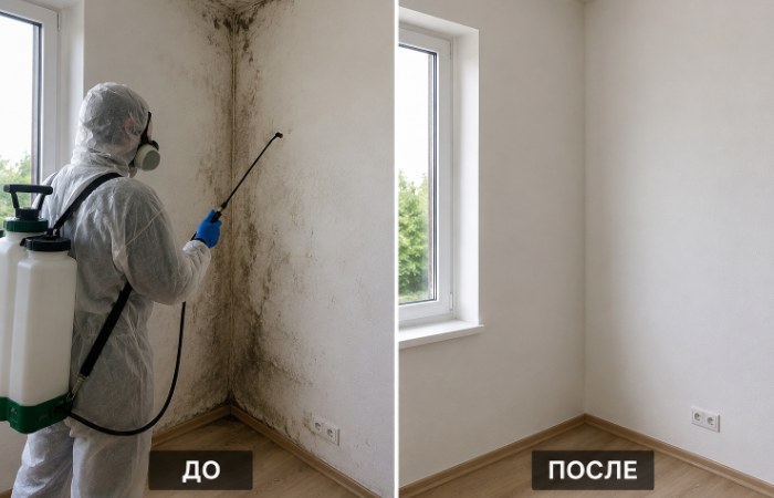 устранение плесени в квартире